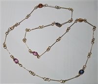 Halskette Soprana Dame in Gold Zaffiro OG BARRETTE ZF MULTICOLOR - OG BARRETTE ZF MULTICOLOR